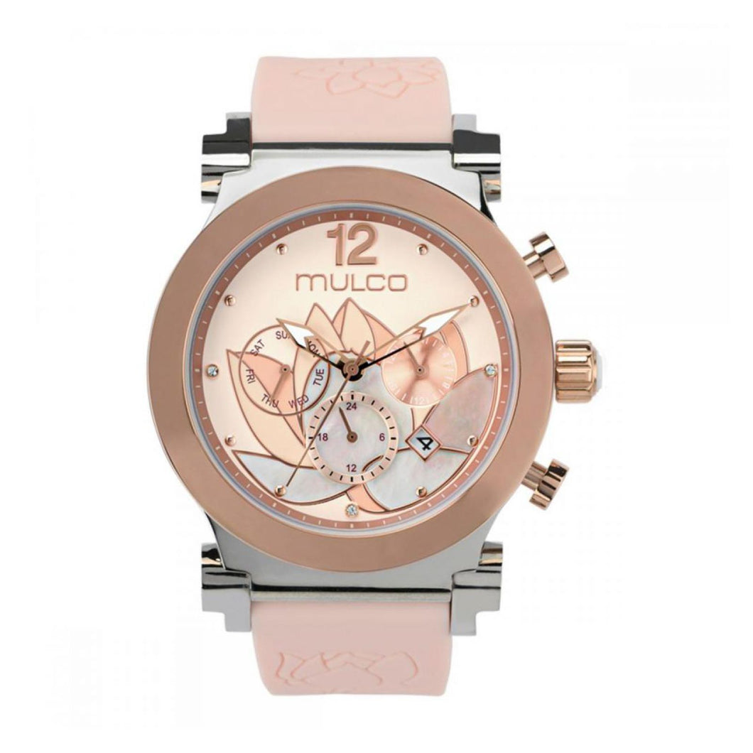 Reloj de pulsera Mulco flor del loto MW3-19001-081